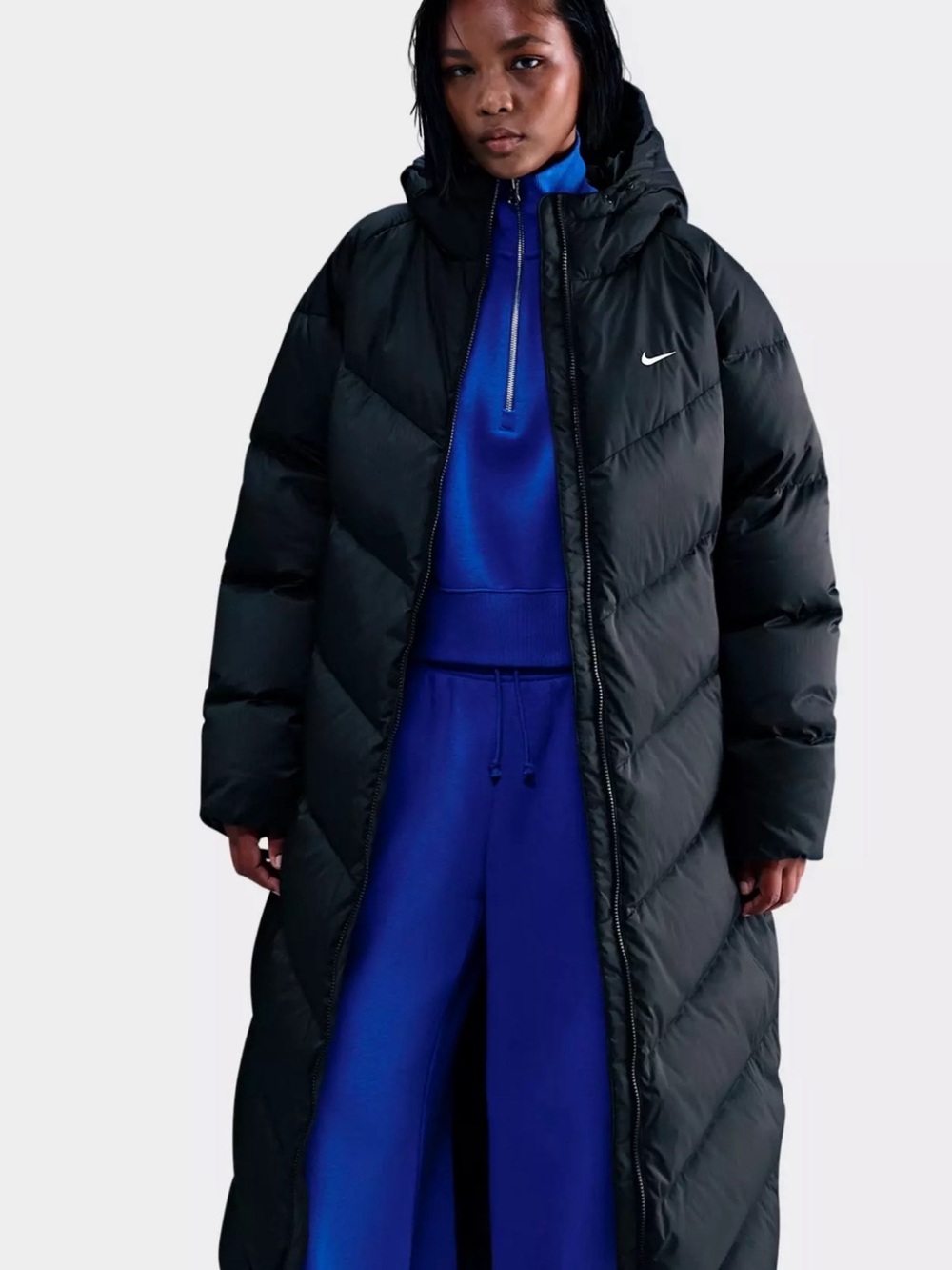 Women's Nike Sportswear Windpuffer Storm-FIT Loose Hooded Down Parka - Picture 2 of 3